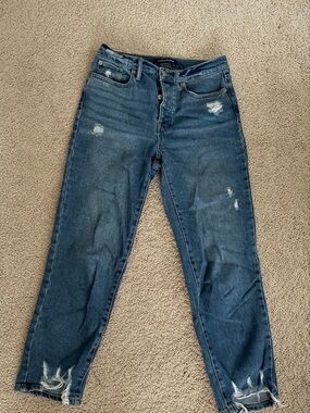 Calvin Klein Boyfriend style Dark Blue Distressed Women’s Jeans